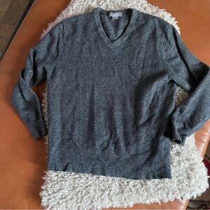 Gray V-Neck Sweater
